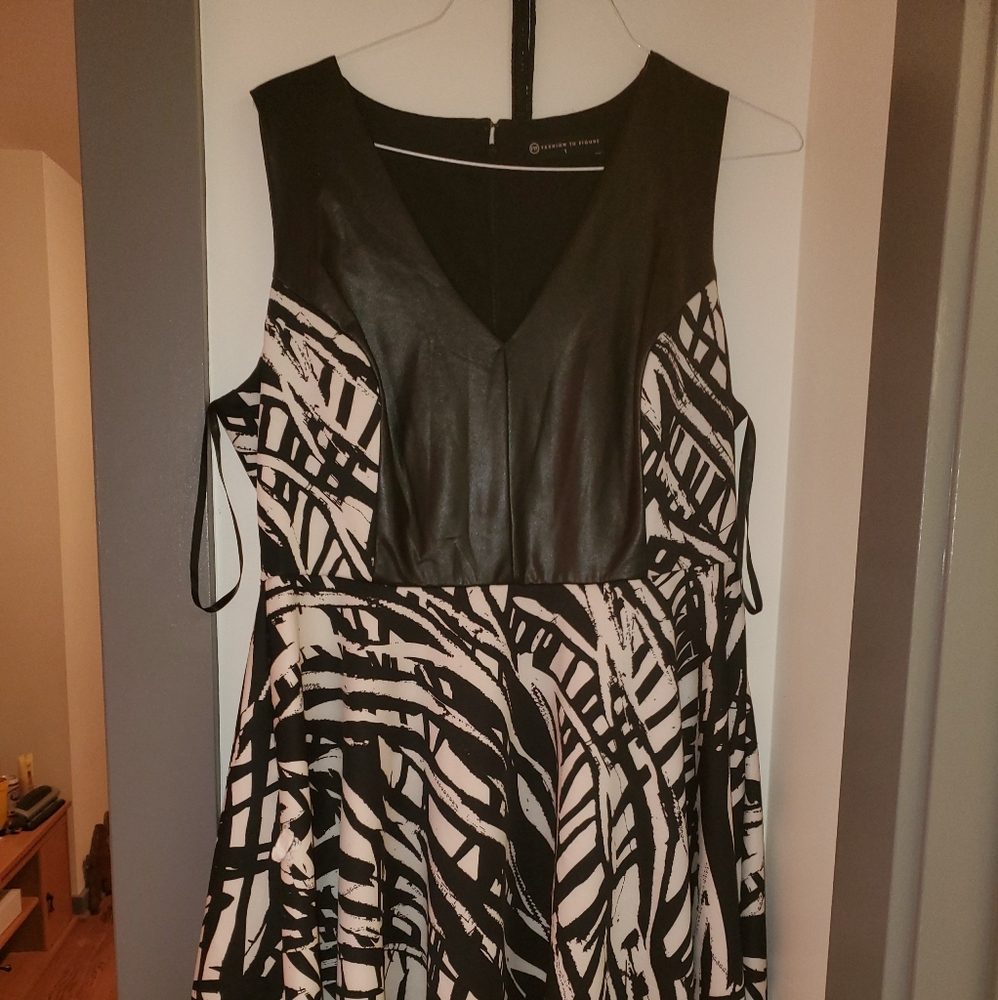 Black and white dress